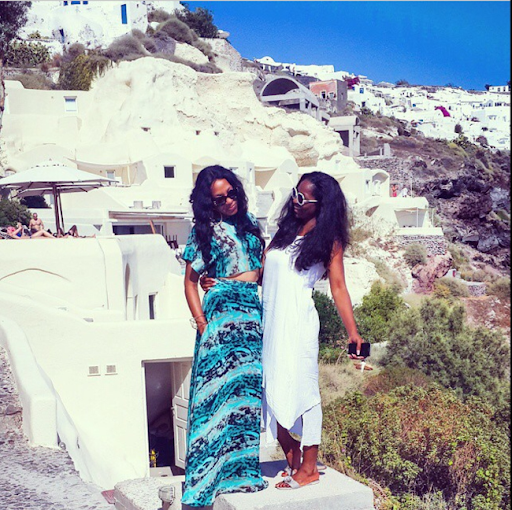 PHOTOS: Sylvia Nduka And Ene Maya's Vacation in Santorini Greece 12