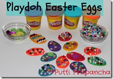 playdough easter eggs