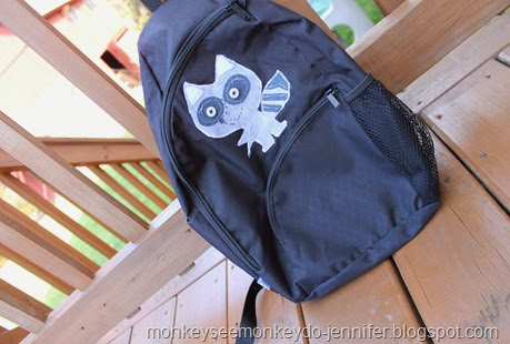 raccoon backpack