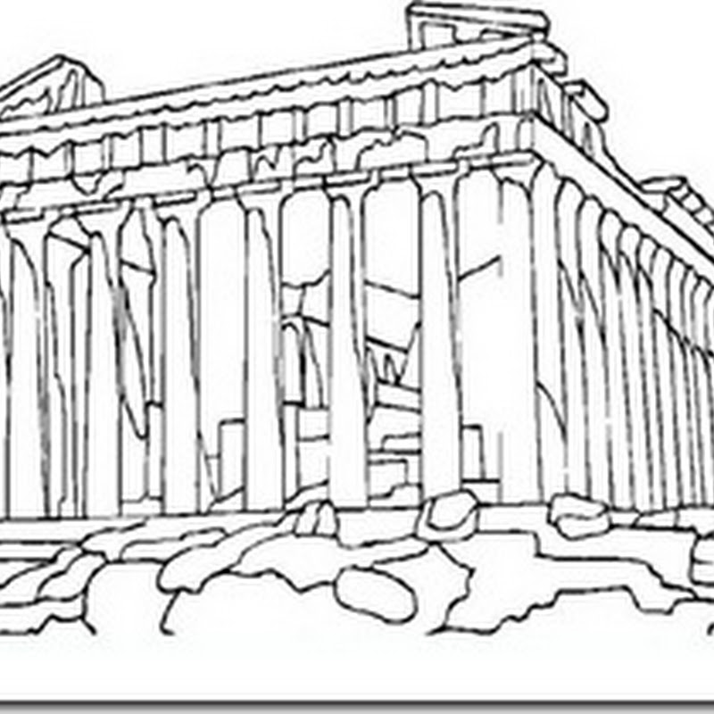 Grecia colorear Panteón Atenas