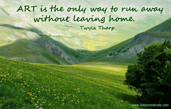 art leaving home quote
