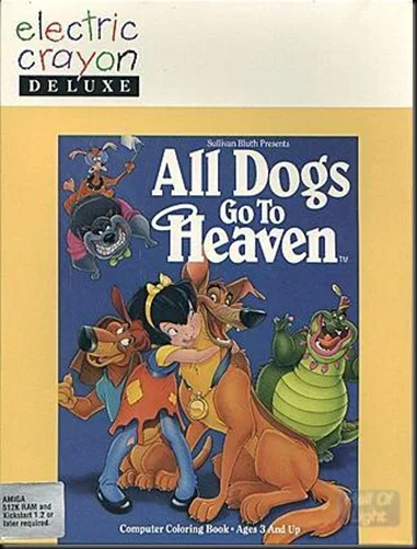 All dogs to heaven coloirung book