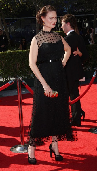 Emily Deschanel attends The Academy Of Television Arts & Sciences 2012 Creative Arts Emmy Awards