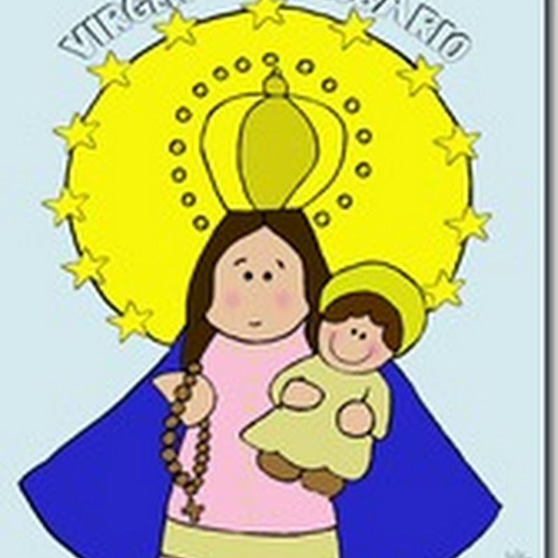 Dibujo para colorear Virgen del Rosario, Cádiz