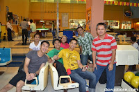 San Miguel Davao Brewery Brewing Department personnel enjoying bowling at NCCC B3