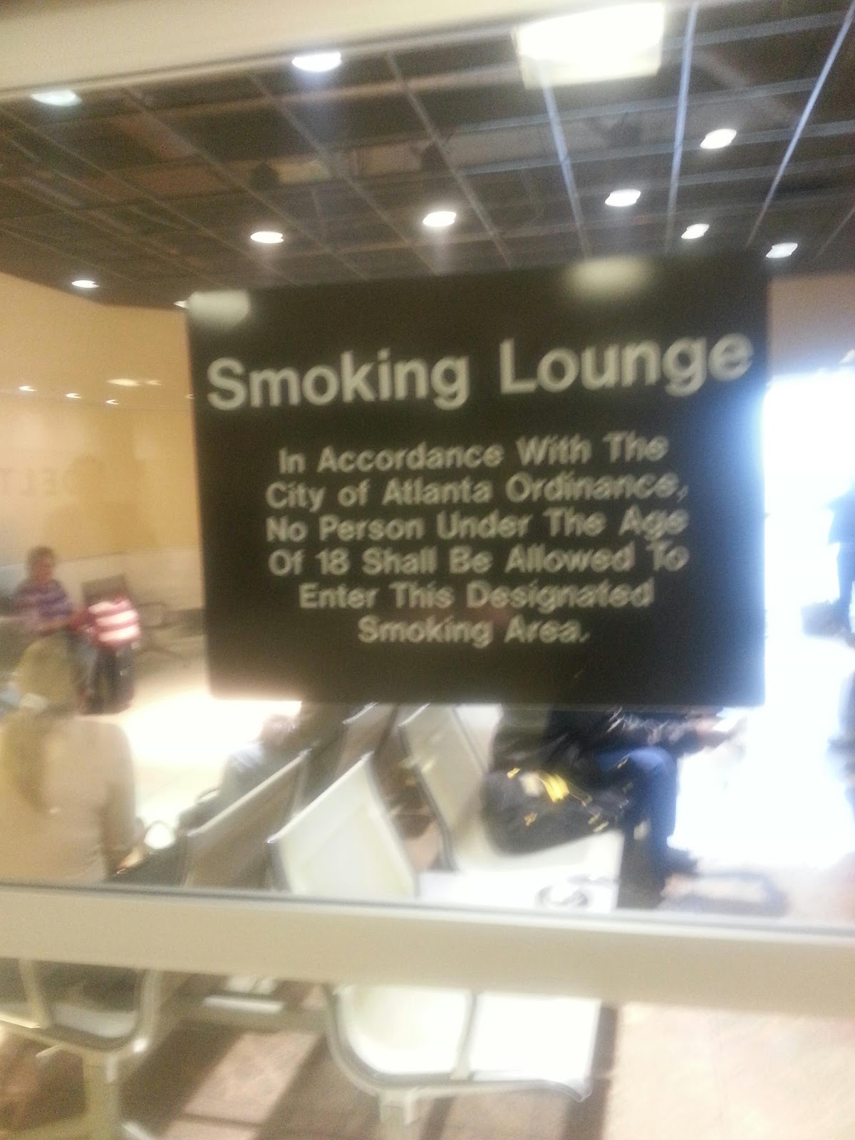 Dyslexic Smoking Man Atlanta Airport