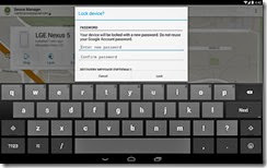 تطبيق Android Device Manager يساعدك على غلق جهازك الأندرويد بباسورد سرى جديد