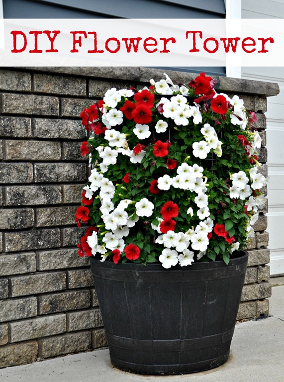 How to Build a Flower Tower {DIY}