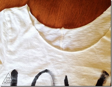 DIY Graphic LOVE tee- super easy and quick to make this fun tee!