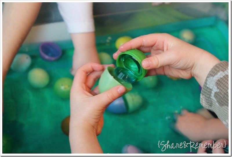 Water Bin Sensory Play for Easter