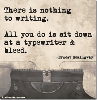 There is nothing to writing