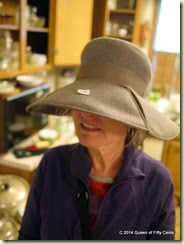 Vintage hat with split brim