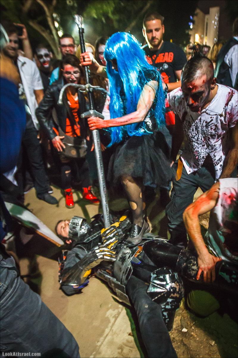 LookAtIsrael.com - Парад зомби в Тель Авиве | Zombie walk TLV, Tel Aviv 2015 |  מצעד זומבים בתל אביב, צעדת הזומבים, זומבי ווק