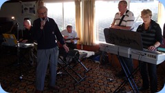 Peter Brophy, Gordon France (singing), Brian Gunson, Kevin Johnston, Jan Johnston jamming