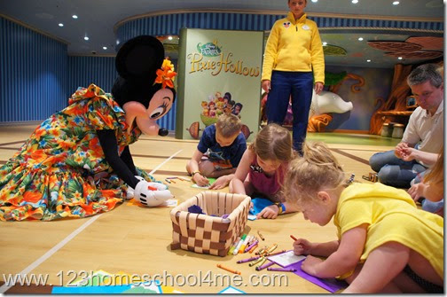 Disney Cruise means unique character interactions Disney Cruise means unique character interactions