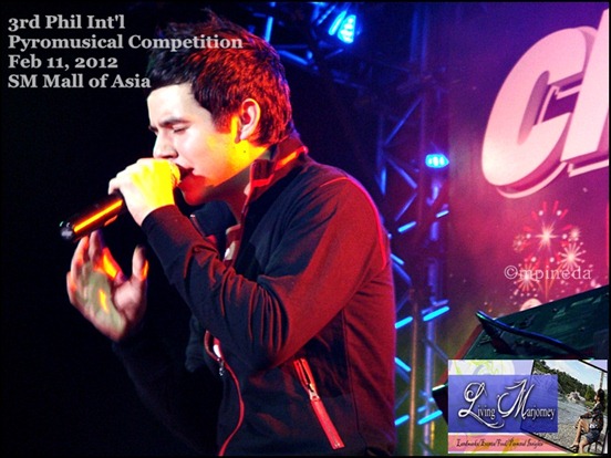 David Archuleta at the 3rd Phil Int'l Pyromusical Competition