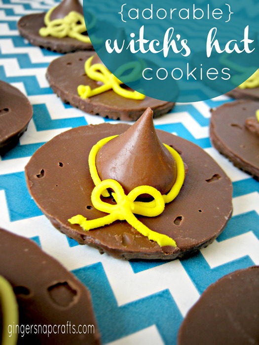 witch's hat cookies from GingerSnapCrafts.com