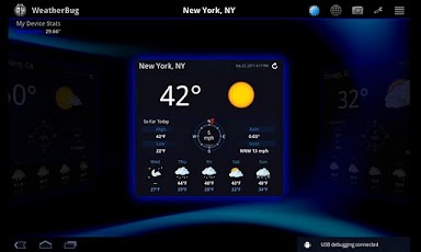 WeatherBug for Honeycomb