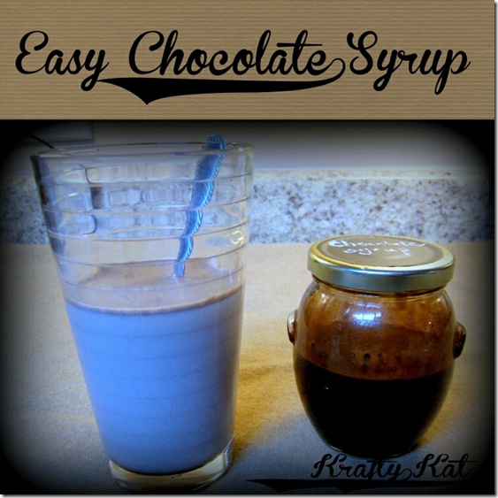 Easy Homemade Chocolate Syrup