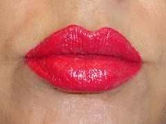 wearing L'Oreal Infallible Pro-Last Lipcolor in Captive by Cerise