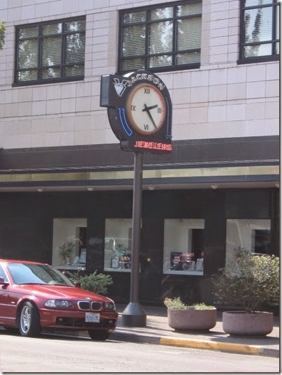 IMG_3232 Jackson Jewelers Street Clock in Salem, Oregon on September 4, 2006