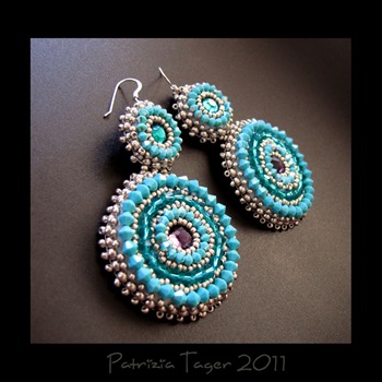 Around & Around - Turquoise earrings 02 copy