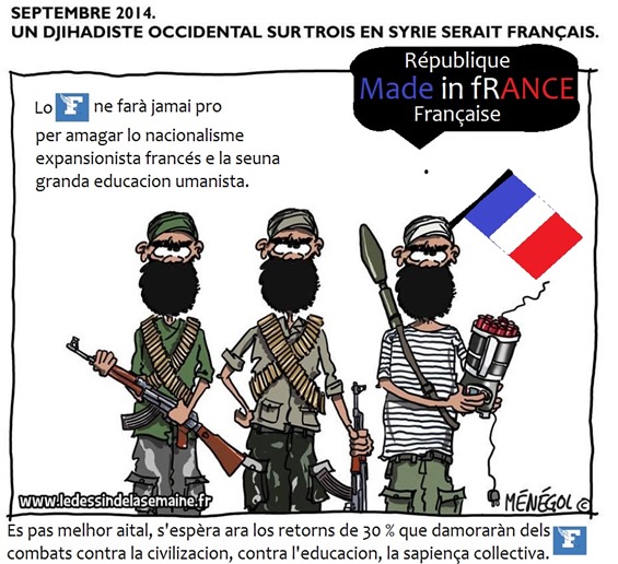 Dessenh d'umor de Le Figaro comentat