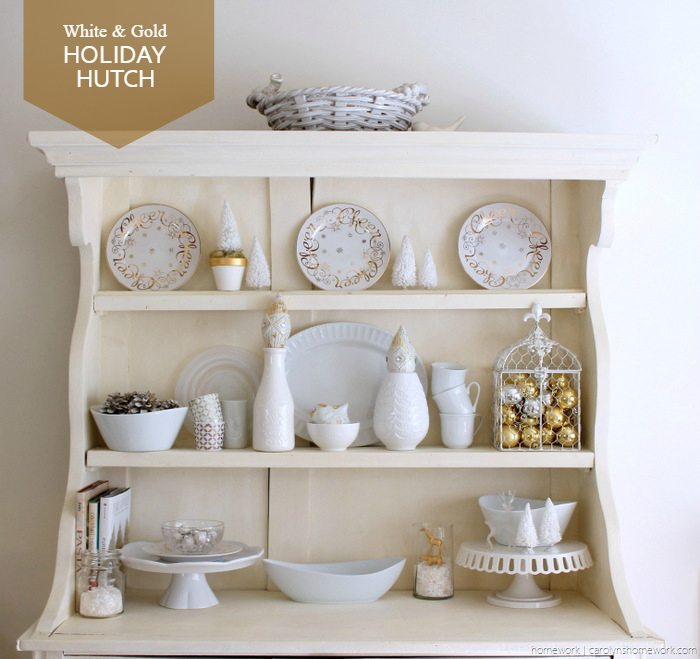 White & Gold Holiday Hutch 2014 via homework - carolynshomework (2)