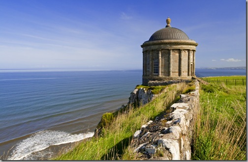 Mussenden Temple on the Downhill Demesne, County Londonderry, Northern Ireland