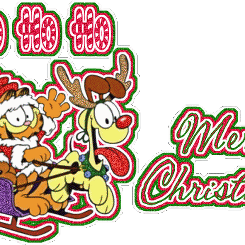 gifs y dibujos Garfield Navidad
