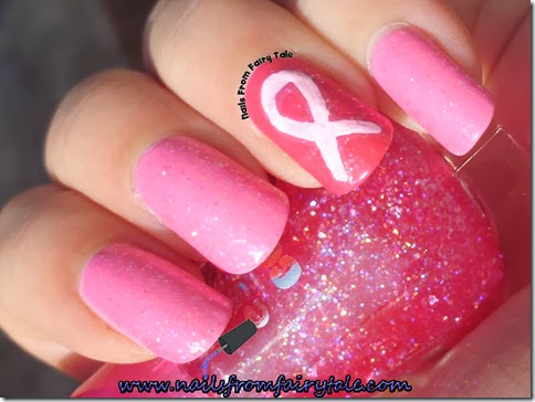 breast cancer awareness nails 2