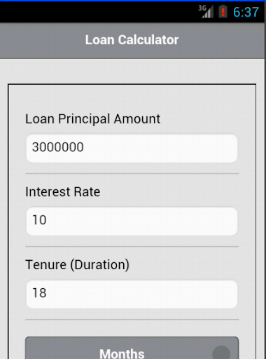 Loan calculator