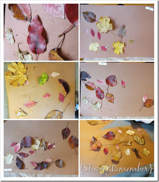 Leaf Collages preschool art
