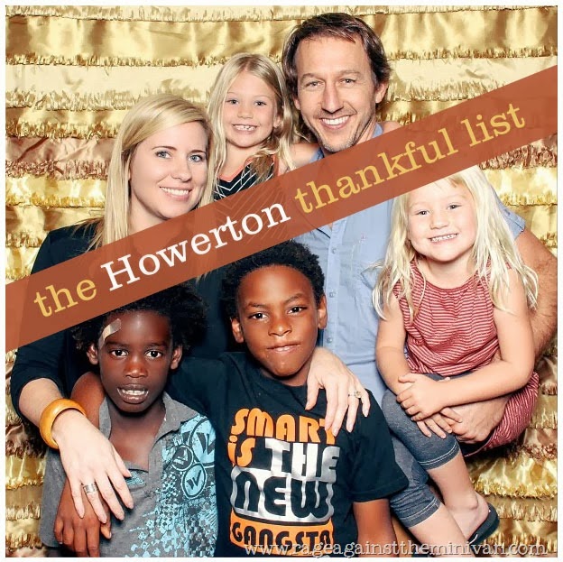 the howerton thankful list
