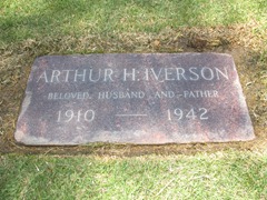 Arthur Harry Iverson Headstone