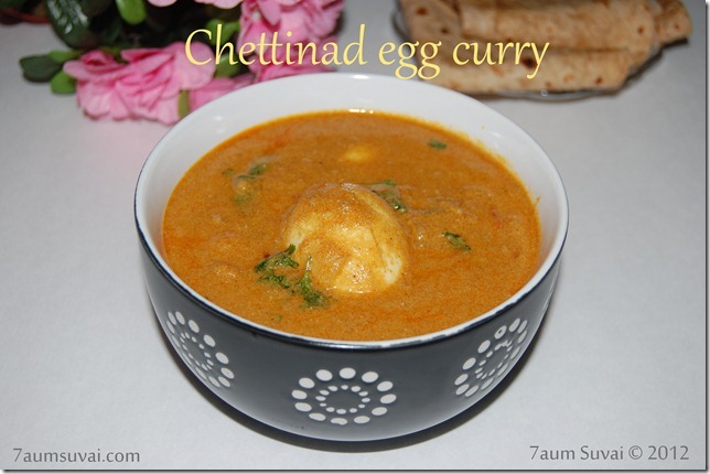 Chettinad egg curry