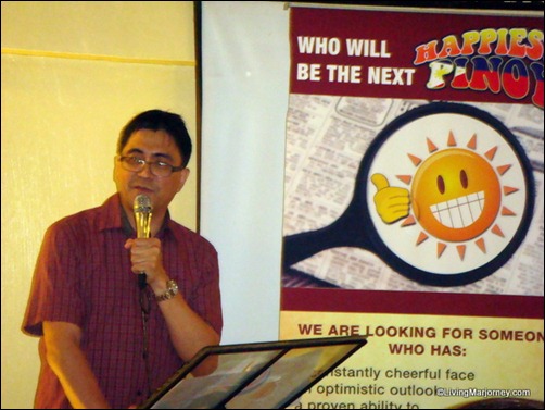 Happiest Pinoy 2010 winner Winston Maxino