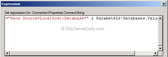SSRS Connection String Dynamic