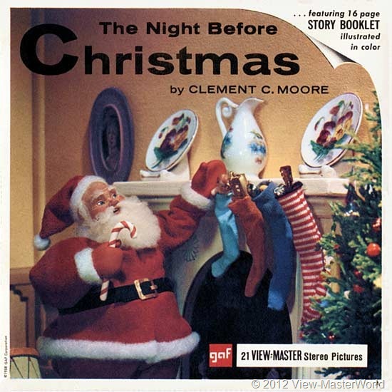 View-Master The Night Before Christmas (B382), Packet Cover
