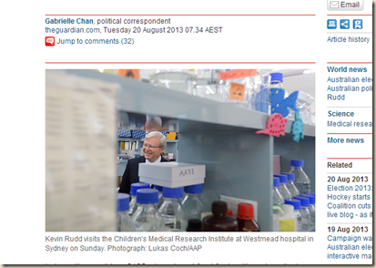Kevin Rudd to unveil $125m fund for health and medical research - World news - theguardian.com