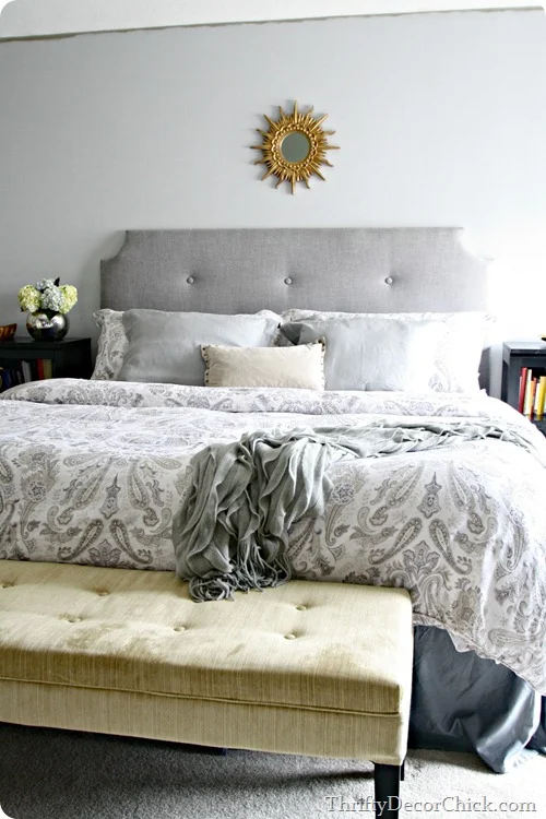 light gray bedroom