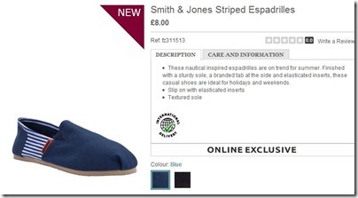 Smith & Jones Striped Espadrilles