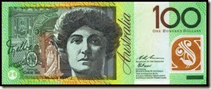 Australian $100 bank note