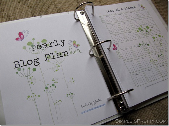 simpleispretty.com: Blog Planner