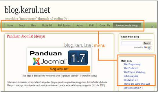 menu Joomla! 1.7 - menu kerul.net