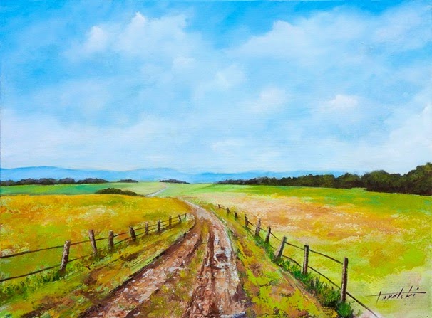 Through-the-Country-Fields-Oil-Painting