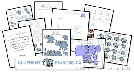 Elephant Printables Free