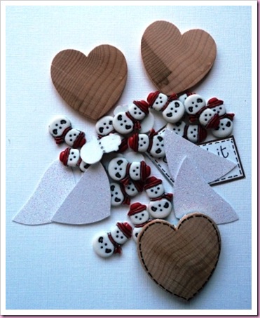 Let It Snow Heart tags