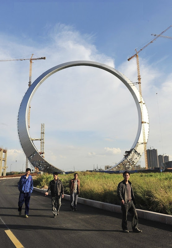 Ring of Life': A 515 Feet Ring of Steel in Fushun, China | Amusing Planet