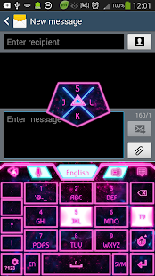 How to mod GO Keyboard Pink Glow Theme lastet apk for android